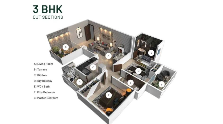 Yashodha-Tulsi-Vrindavan-Floor-Plan-3 BHK